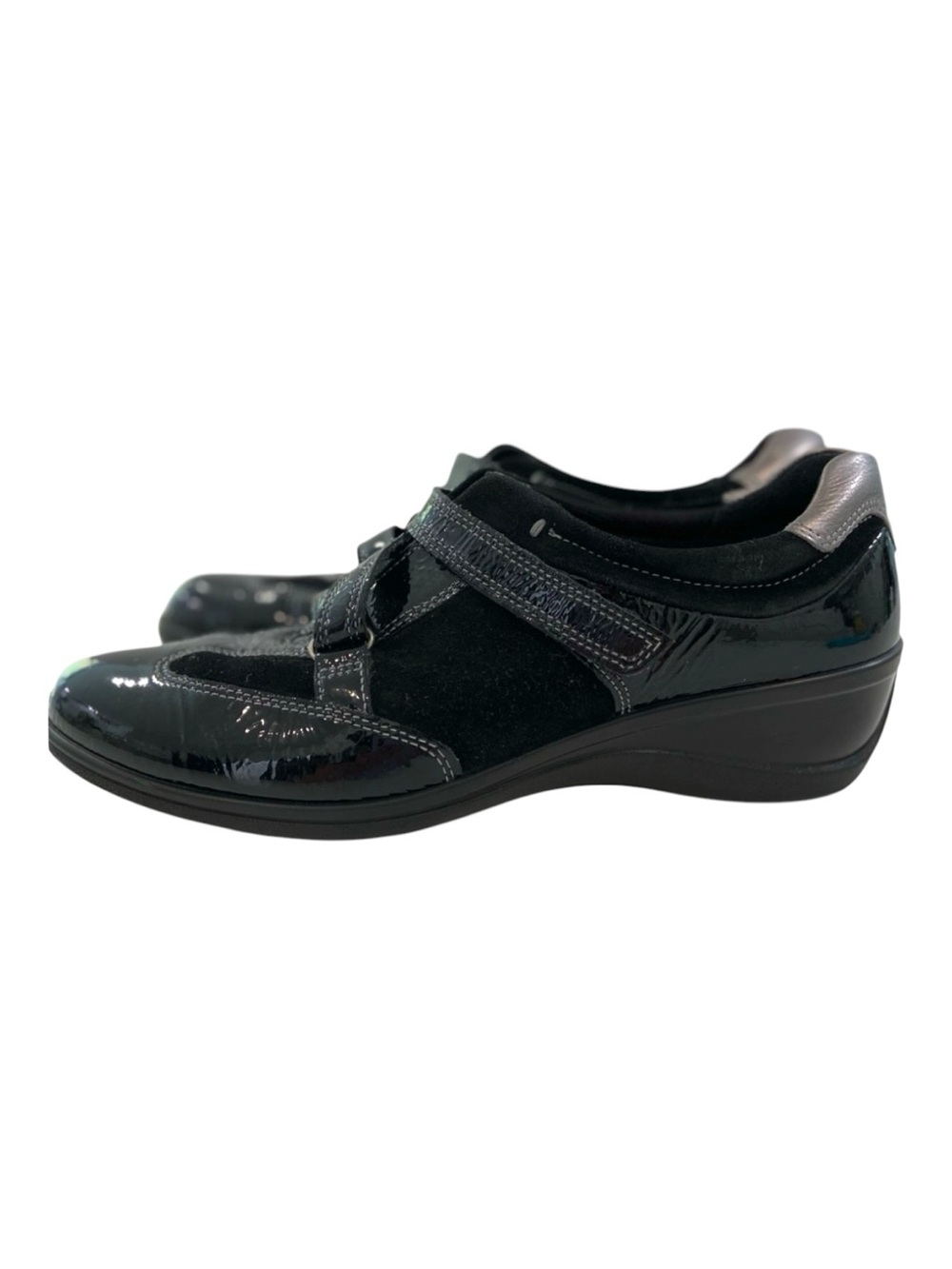 Loafer Naturalizer N5 Black Patent Suede Chic Travel Comfort Shoes Women’s 40